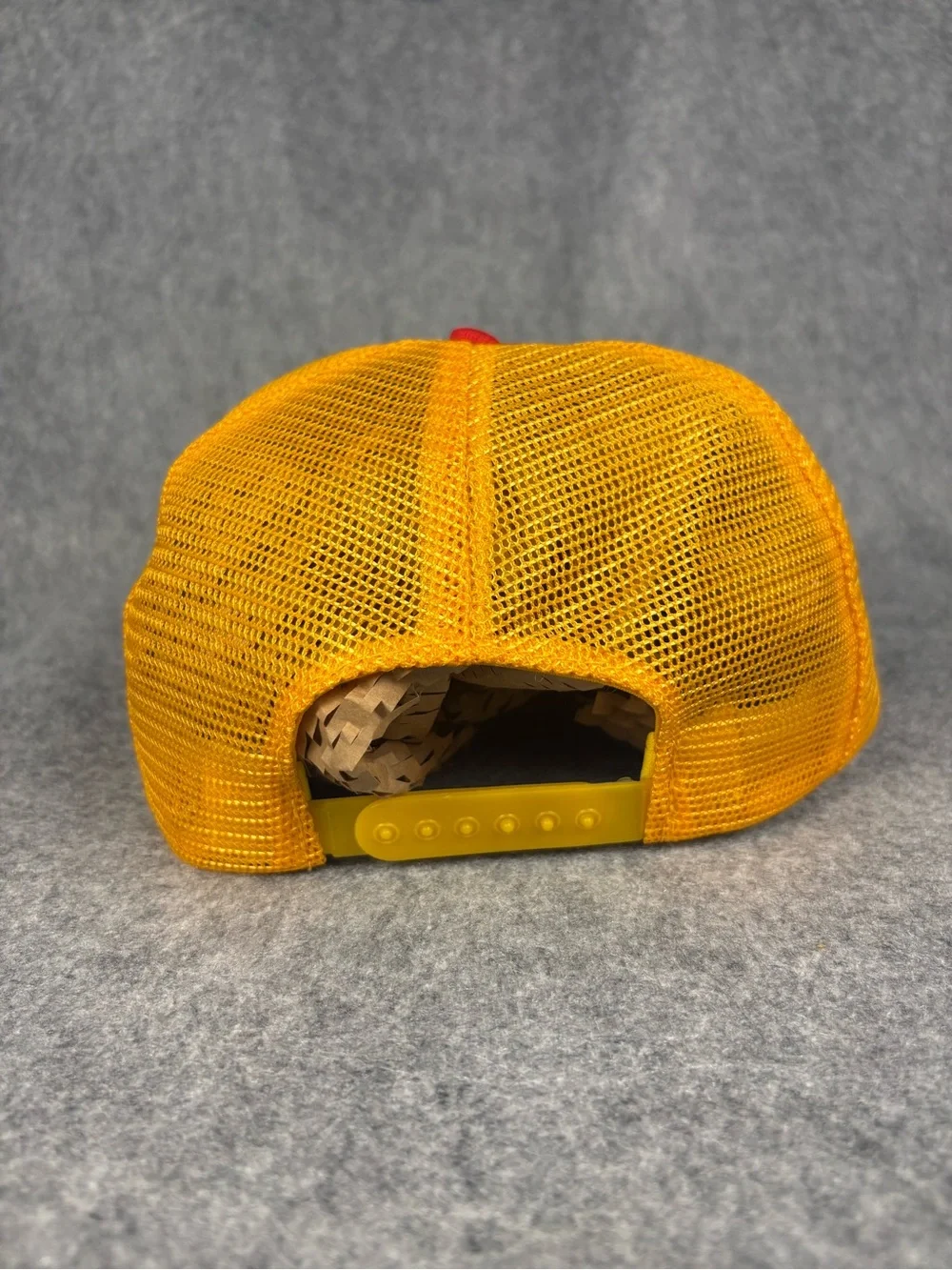 Vintage Honda Wing Motorcycle Trucker Hat Red Yellow Snapback